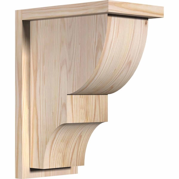 Ekena Millwork Ridgewood Smooth Corbel w/Backplate, Douglas Fir, 7 1/2"W x 12"D x 16"H COR08X12X16RID01SDF - main